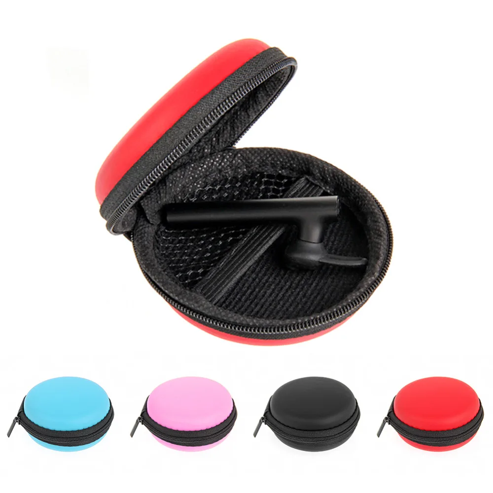 

8x3.5cm Hot EVA Earphone Wire Cables Box Round Cute Data Line Storage Box Case Container Organizer Coin Purse Box