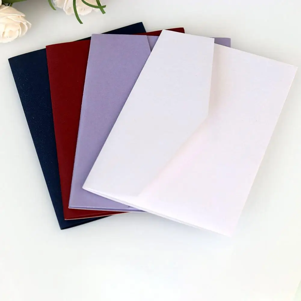  10Pcs Sample Wedding Invitations White Pearl Paper Invitation Card for Wedding Postcard Birthday Pa - 32916301566