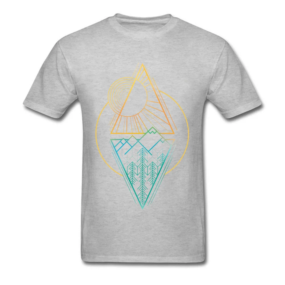 Go Nature Dominant Short Sleeve Cool T-shirts Cotton Fabric Round Collar Men Tops & Tees Custom Tops & Tees Summer/Fall Go Nature grey