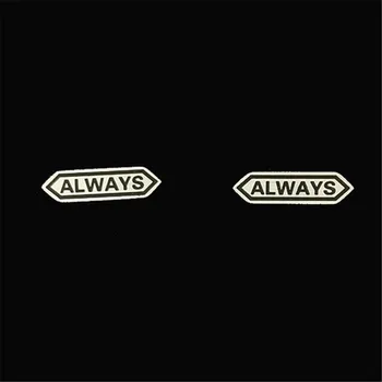 

10 Pairs Always Letter Signboard Stud Earrings Wedding Anniversary Gifts Stainless Steel Antique Logo Bar Punk Orecchini Donna