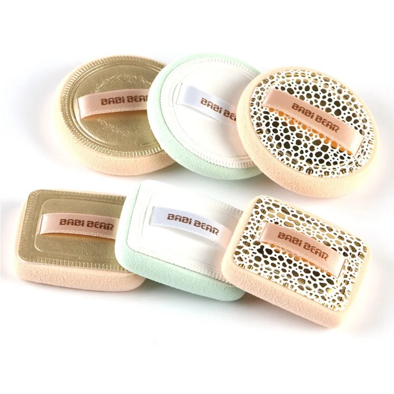 2 шт./компл. бренд высокого качества влажный и сухой спонж квадратный круглый пуф для макияжа Губка лучший косметический пуф