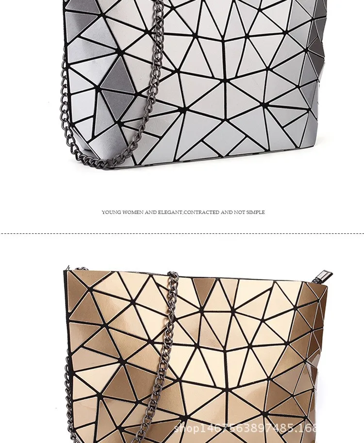 Новая женская сумка из камней правильной геометрической формы из искусственной кожи, модная женская сумка-мессенджер на цепочке, Повседневная сумка через плечо, женская сумка-клатч