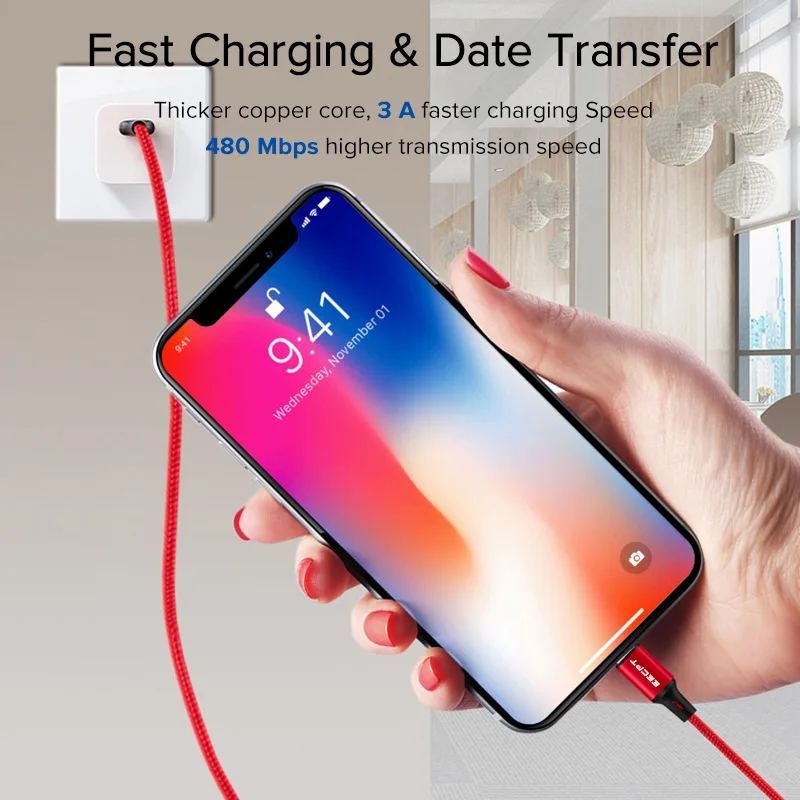 Кабель usb type-C для Xiaomi Redmi Note 7 samsung Galaxy S9 S8 type-C, кабель для зарядного устройства, кабель для зарядки USB-C телефона