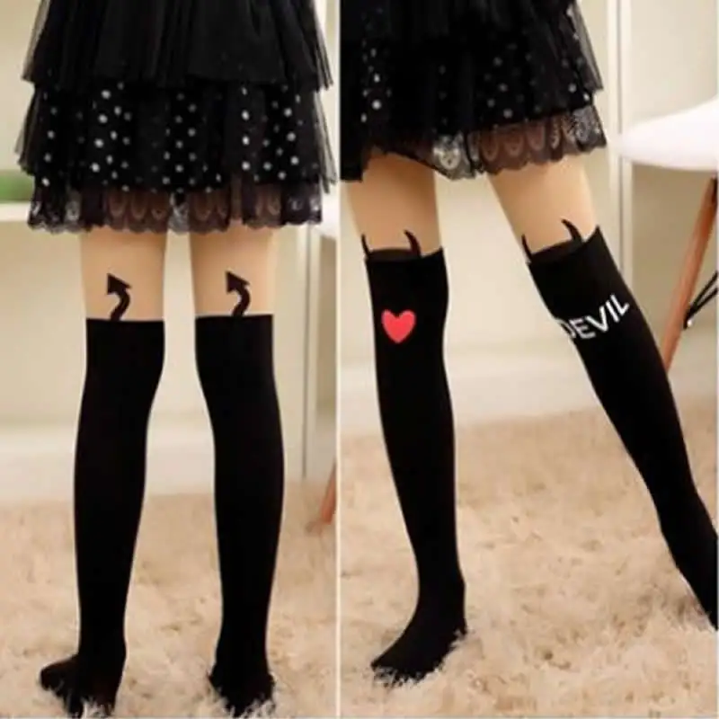 Kids Pantyhose Spring Summer Autumn Splicing Velvet Anti-tick