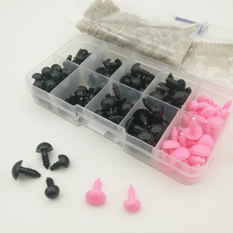 

135pcs Safety Eyes + Triangle Nose Plastic Eyes for Dolls Making Toys Teddy Bear Dolls Eyes Amigurumi Making Accessories