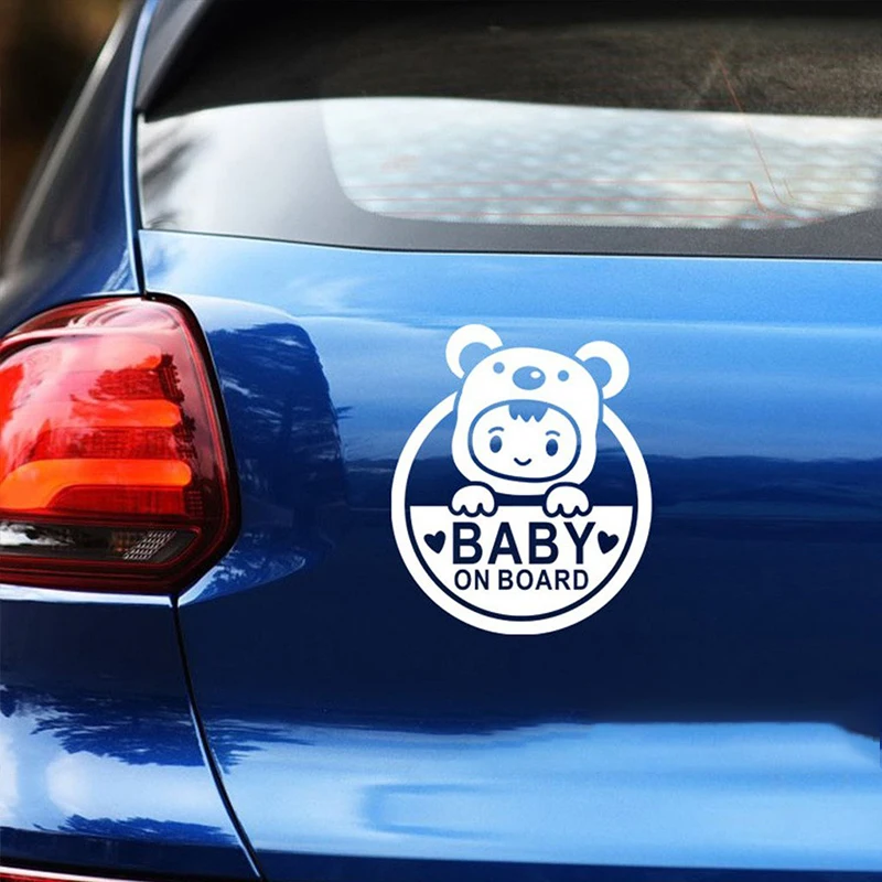 

Baby On Board Cute And Interesting Fashion Car Sticker Decals Art Painting Car Stickers Vinyl Decor Decals