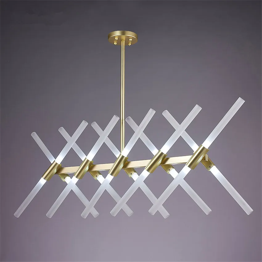 

Nordic Lustre Tree LED Chandelier Lighting with 20 Lights,Creative Dining Room Villa Herringbone Branch Golden Chandelier Light