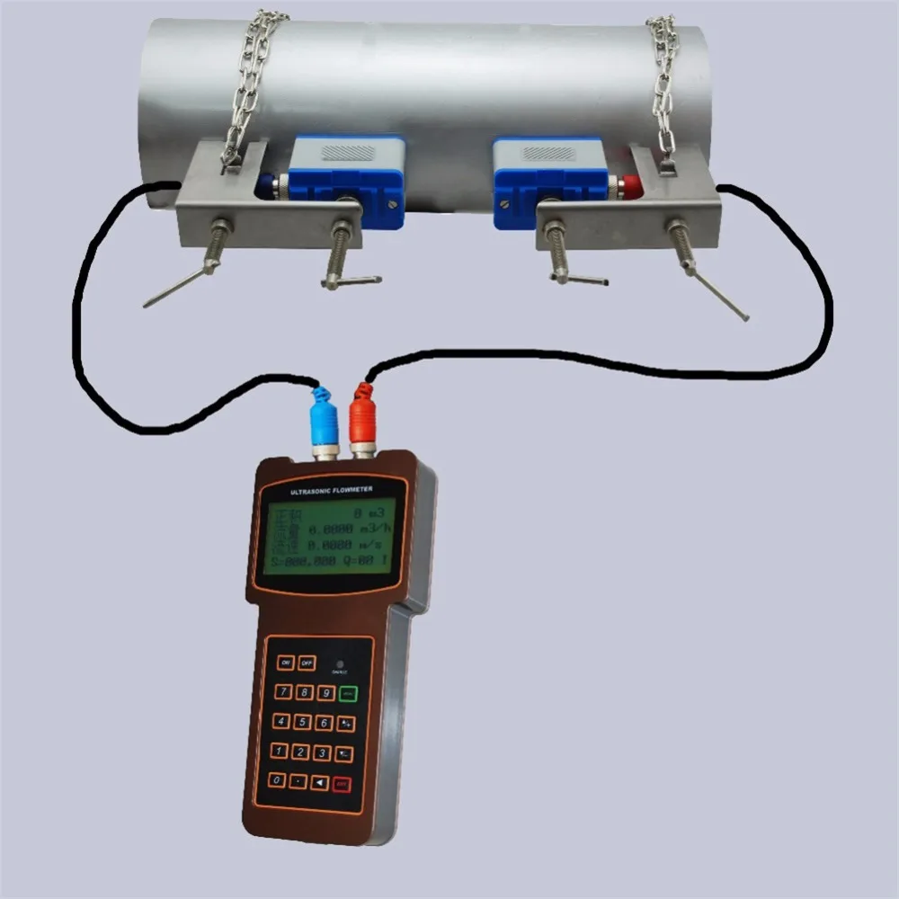 TUF 2000H Factory price handheld clamp on ultrasonic flow meterin Flow Meters from Tools on