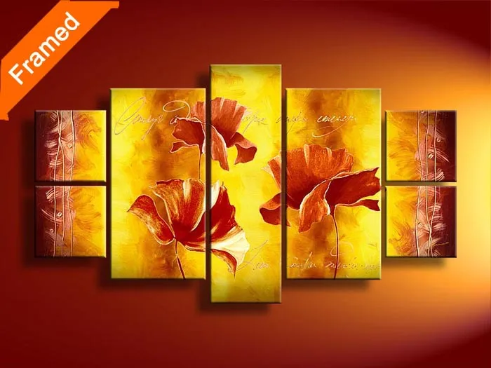 

Best seller multi panels canvas art vivid flowers oil painting living room wall pictures for friends home decoration