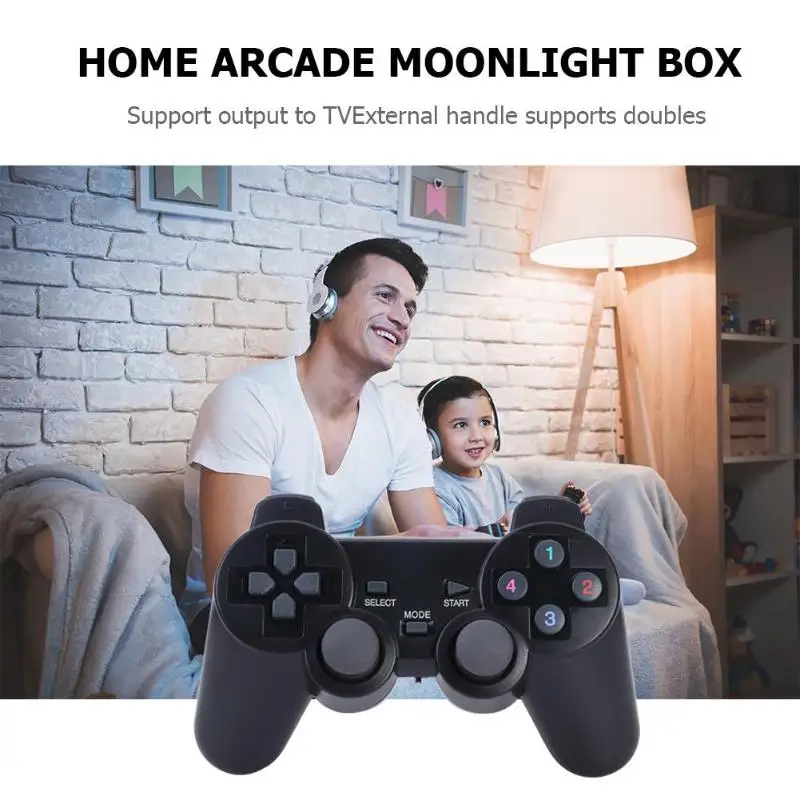 Moonlight Plus игровая консоль в ретро-коробке 2027 игр четырехъядерный видео консоль с двумя контроллерами Consola Поддержка HDMI денди приставка приставка денди