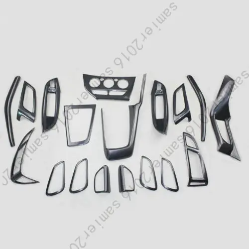 

18x Inner Dash Full Kits Fit For Ford Focus 2012 Cover Trims Carbon Fiber Color