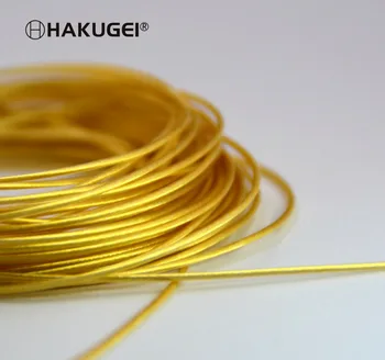 

Litz 7N single crystal pure silver mixed gold Fever upgrade DIY earphone line 18awg OD: 1.05mm 6meters