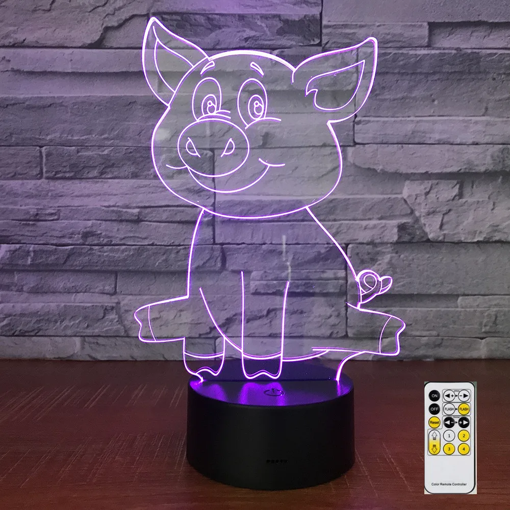 Asmarluxx Pig 3d lamp004