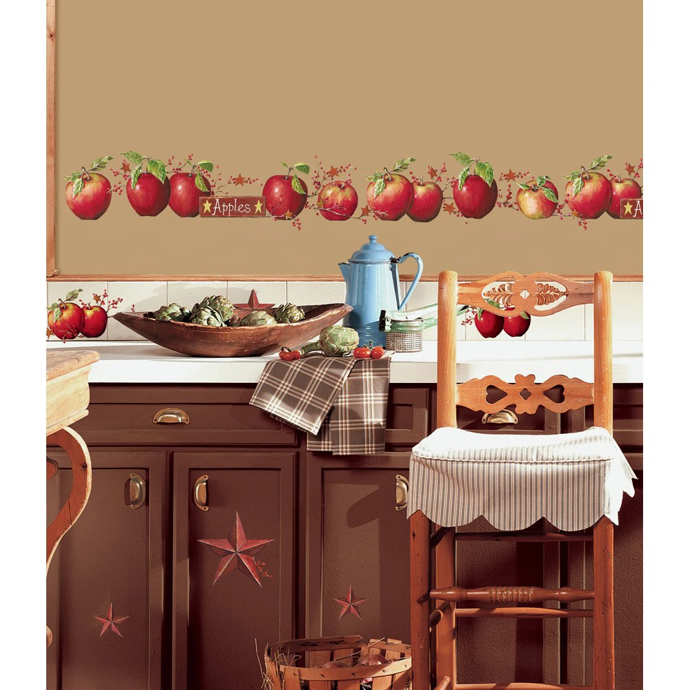Roommates Nursery Baby Room Wall Decorative Country Apples Wall Decals (1)