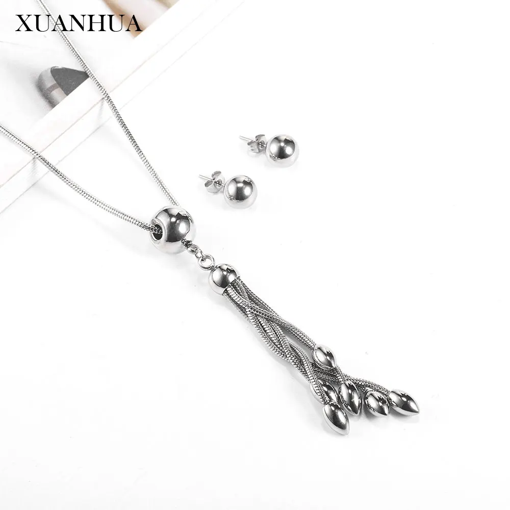 XUANHUA ювелирные изделия из нержавеющей стали Женские Vogue 2019 стальной шар кулон