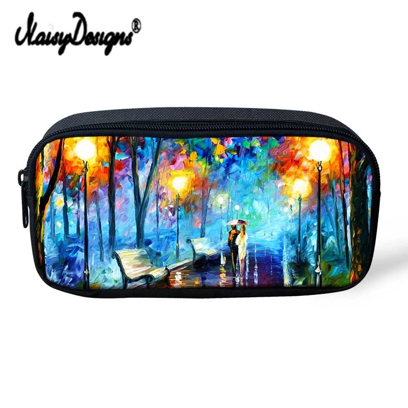 

Cool Kids Pencil Case Women Makeup Bag Cosmetics Cases Pen Box Van Gogh famous painting For ladys Stationery Pencil Bags Holder