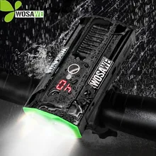 WOSAWE Super Bright Built-in Battery Bike Light Bicycle Headlights Power Bank Waterproof LED USB Rechargeable Cycling Flashlight