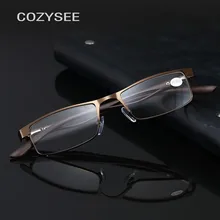 Высокое качество Мужские Титан сплава очки не сферическая 12 Слои покрытие линз Очки для чтения+ 1,0+ 1,5+ 2,0+ 2,5+ 3,0+ 3,5+ 4,0