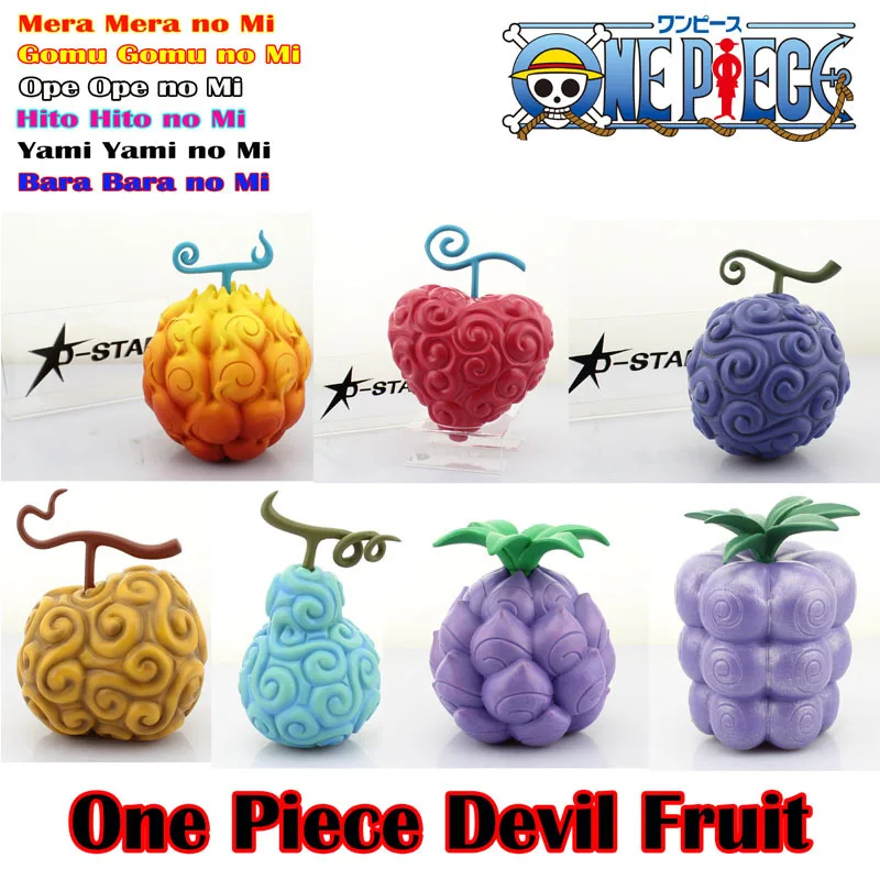 Livraison gratuite 7 pcs One Piece Fruit du démon Luffy Ace Edward Chopper Super puissance