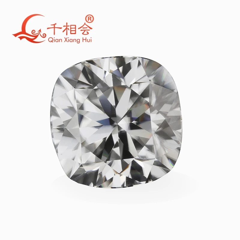 

gray color cushion shape moissanites loose stone by qianxianghui