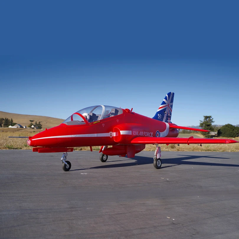 FMS 80 мм Bae Hawk Red Arrow Ducted Fan EDF Jet 6S 6CH с клапанами убирает модель самолета Gyro PNP RC хобби