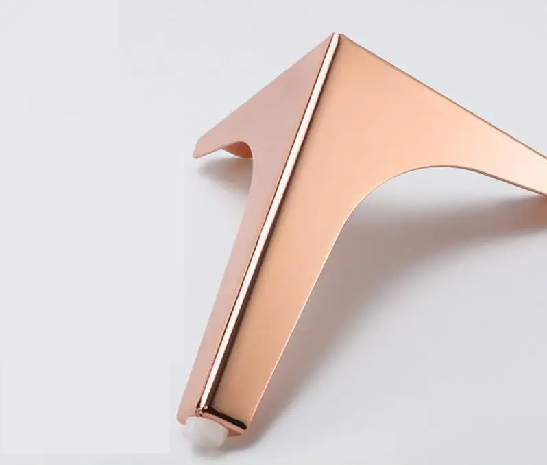 Golden Foot Trident Electroplated Rose Gold Furniture Leg Legs Patio Table Bedroom Wood