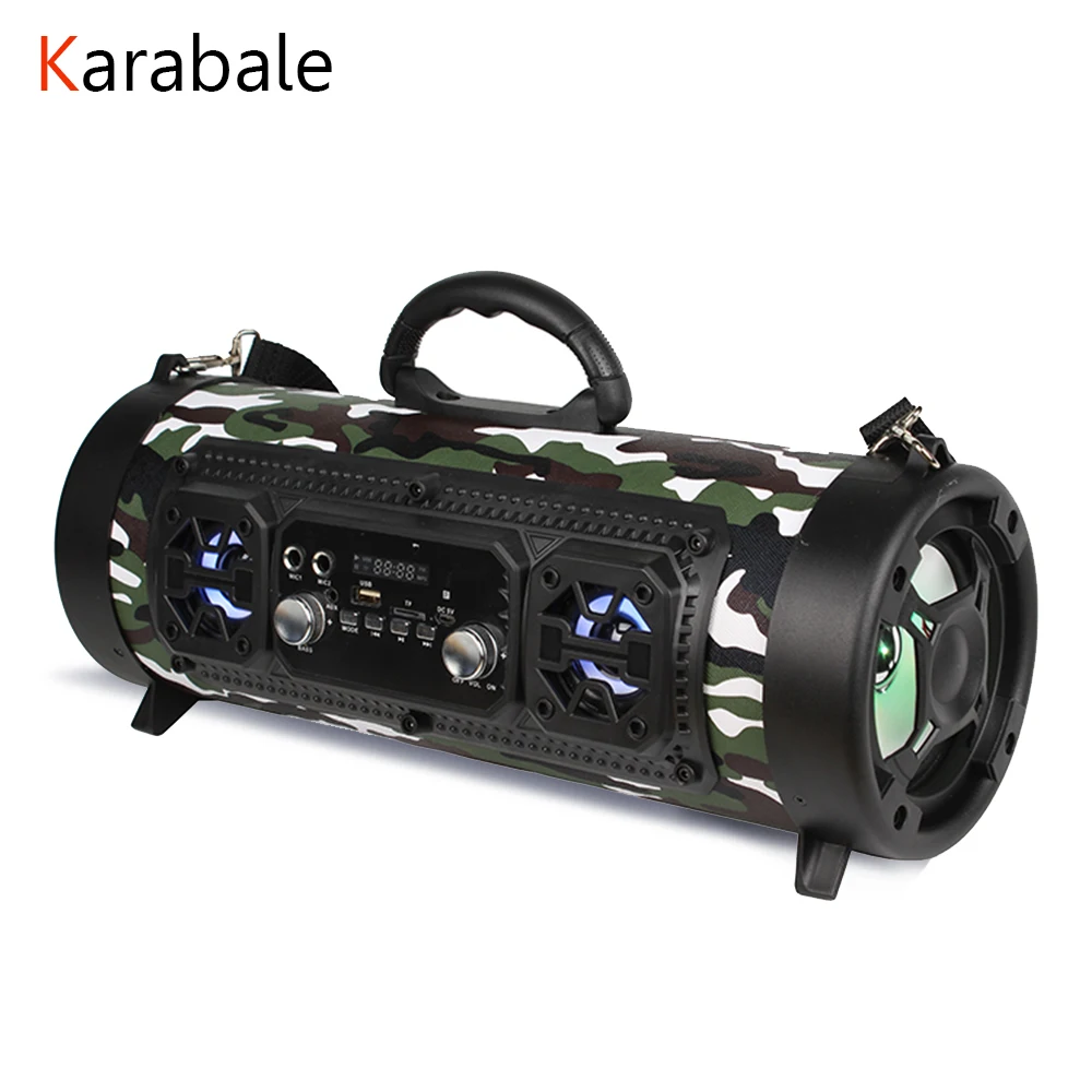 En Ligne 20 W grande puissance Bluetooth haut parleur sans fil stéréo Subwoofer haut parleurs graves lourds lecteur de musique Support KTV LCD affichage FM Radio TF