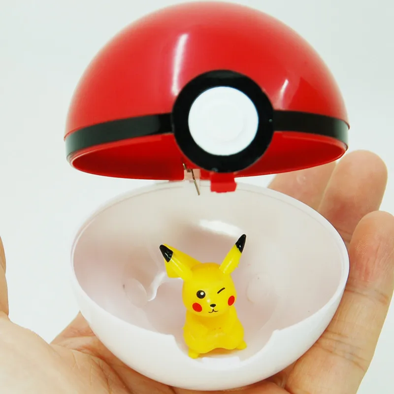 

4Pcs/Set 7CM Pokeball+4Pcs Mini PVC Action Figures Toy Pokeball Free Random Japan Anime Toys Cartoon Monster Gifts For Children