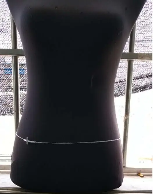 

xl 0390 2019 hot new simple fashion cross bracelet waist chain fashion accessories women's gold cross sexy sexy bikini swimsuit