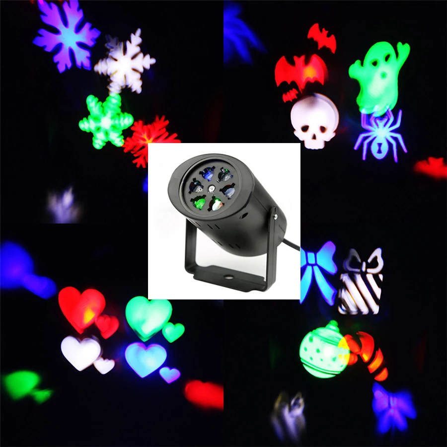 waterproof moving snow laser projector lamps snowflake led christmas laser lights moving