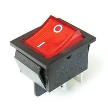 2Pcs/Lot Red 4 Pin Light On/off Boat Button Switch 250V 15A AC AMP 125V/20A T1406 P0.5