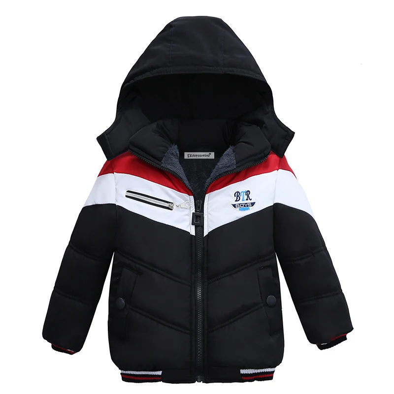 KEAIYOUHUO/ зимние пальто для мальчиков; модная детская одежда с капюшоном; пальто; куртки для маленьких мальчиков; теплая детская одежда; Верхняя одежда с длинными рукавами