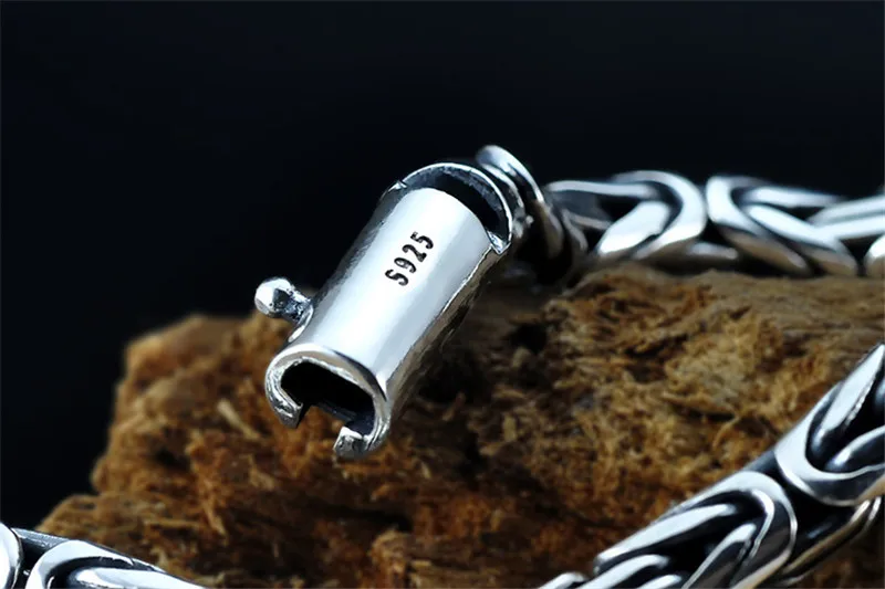 V. YA подлинный настоящий чистый 925 пробы серебряный мужской браслет Модный панк стиль тайский серебряный браслет браслеты мужские ювелирные изделия
