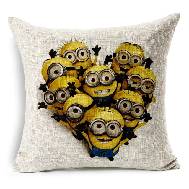Internet Magazin 18 Cartoon Minions Cotton Linen Cushion Cover
