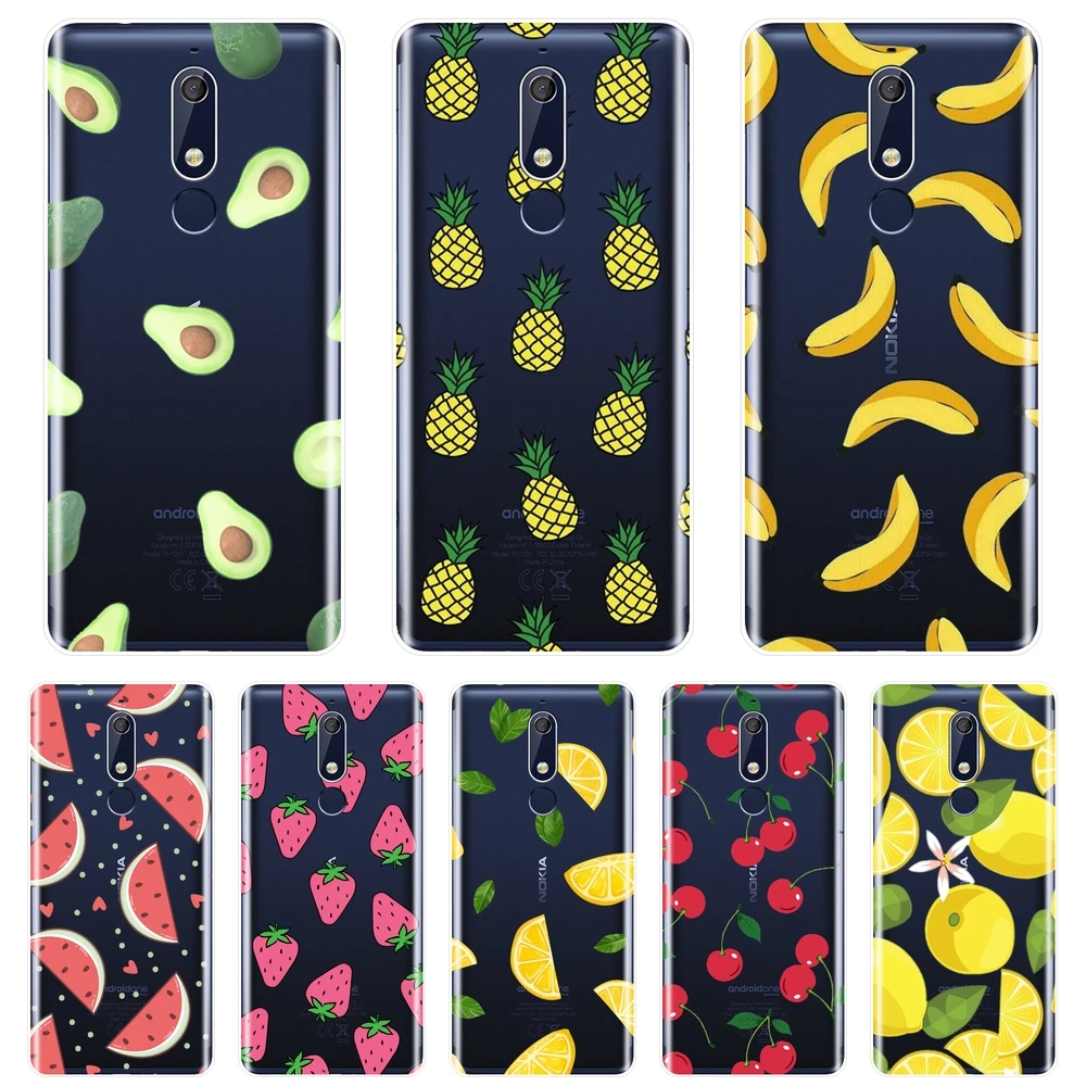 

Soft Phone Case For Nokia 2.1 3.1 5.1 6.1 7.1 Silicone Pineapple Avocado Banana Back Cover For Nokia 2.1 3.1 5.1 6.1 7.1 Plus