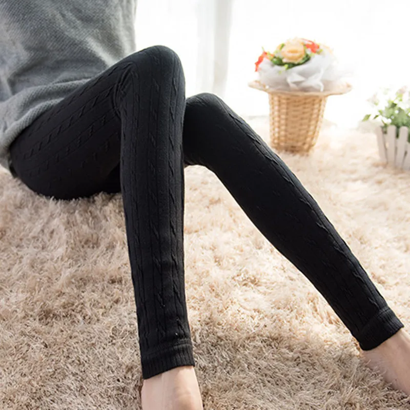 Горячая Распродажа Для женщин брюки кашемир трикотажные Женская зимняя обувь