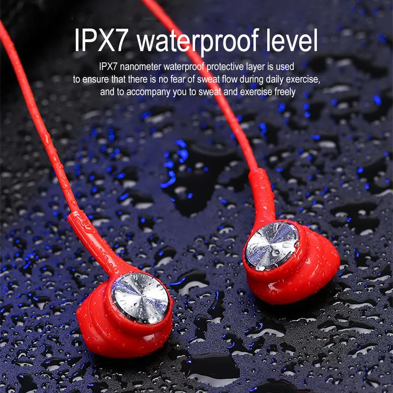New Wireless Bluetooth Earphones Magnetic Stereo Sports Headset IPX7 Waterproof Wireless Headphone with Mic for Smartphones UM New Wireless Bluetooth Earphones Magnetic Stereo Sports Headset IPX7 Waterproof Wireless Headphone with Mic for Smartphones UM