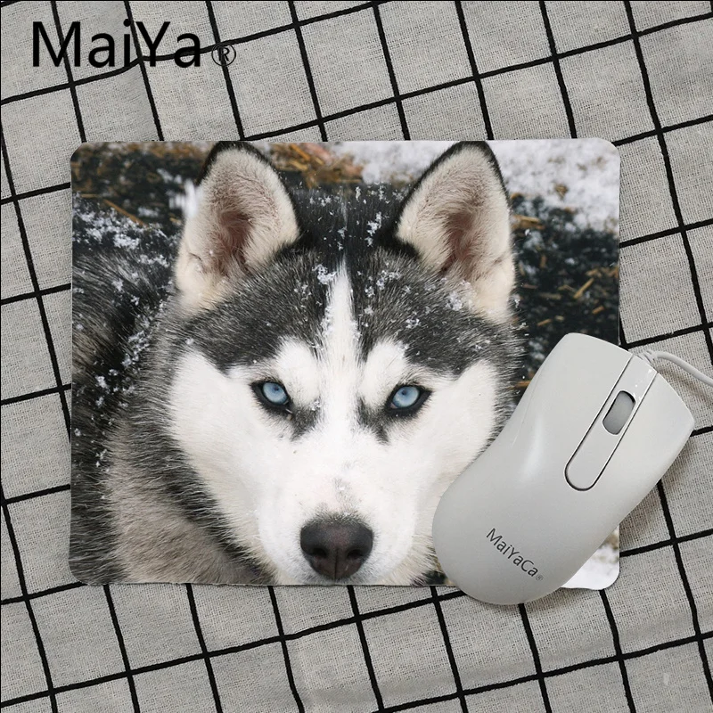 Maiya, высокое качество, собака хаски, животные, Нескользящие, прочные, силиконовые компьютерные коврики,,, игровой коврик для мыши