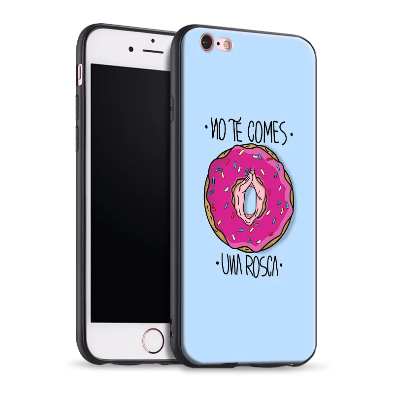 

Doughnut Personality art For Apple iPhone 5 5s Se 6 6s 7 8 Plus X XR XS MAX Tpu Soft Silicone Phone Case Cover Shell