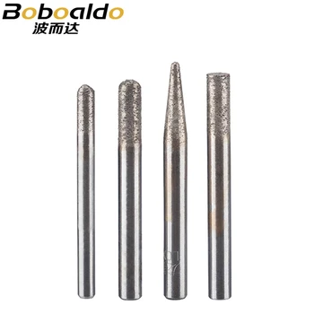 

1PC Stone Engraving bit Stone Machine Cutter CNC router bit for stone carving tool Electroplated diamond Router bit