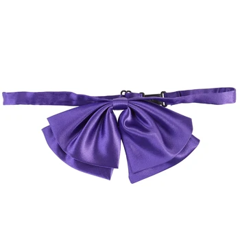

Adjustable Bowtie Neckwear Bowknot Necktie Pre-tied for Women Airline Stewardess (Purple)