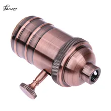 1 шт. Винтаж Алюминий E27 держатель лампы edison гнездо держатели фонариков промышленная лампа Подвески лампа на веревке база