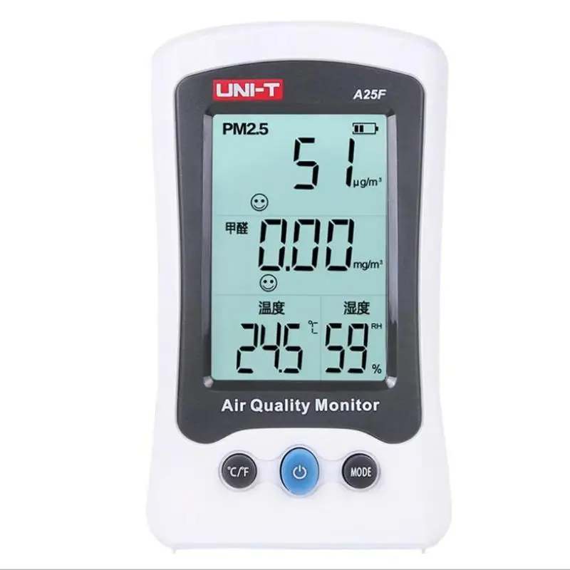 Air Quality Monitor Formaldehyde Detector PM2.5 Gas Analyzer HCHO Tester Temperature Humidity Meter Detector Gas Analyzers Air Quality Monitor Formaldehyde Detector PM2.5 Gas Analyzer HCHO Tester Temperature Humidity Meter Detector Gas Analyzers