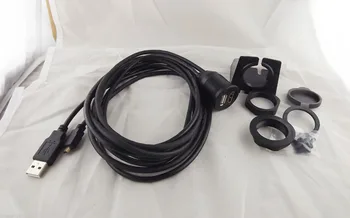 شراء10 قطع السيارات لوحة جبل تركيب Usb 2.0 Hdmi أنثى إلى مايكرو Hdmi ذكر كابل 1 متر 2 متر