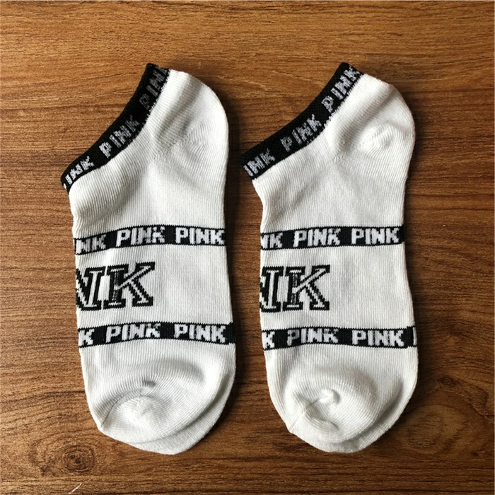 5 пар, розовые носки для отдыха в стиле Харадзюку носки с буквенным принтом розовые носки с буквенным принтом «Любовь» Футбол милые короткие носки для Черлидинга