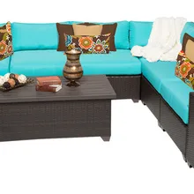 Диван мебель уличная плетеная 8 шт. патио угловой диван набор