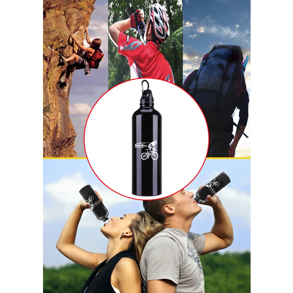 750ML Aluminium Alloy Cycling Water Bottle Thermal Insulation Bicycle Waterbottle Outdoor