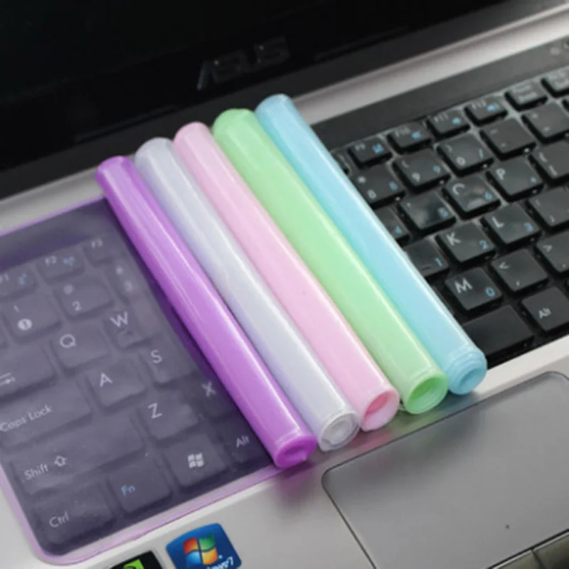 

Anti-dust Silicone Keyboard Cover For Laptop 14" 15" 17" Waterproof Notebook Protective Film Skin Sticker For MacBook Pro 15inc