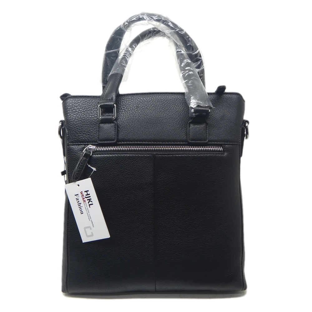 

2019 New Type Male PU Leather Handbag Zipper Black Colour High Quality Free Shipping