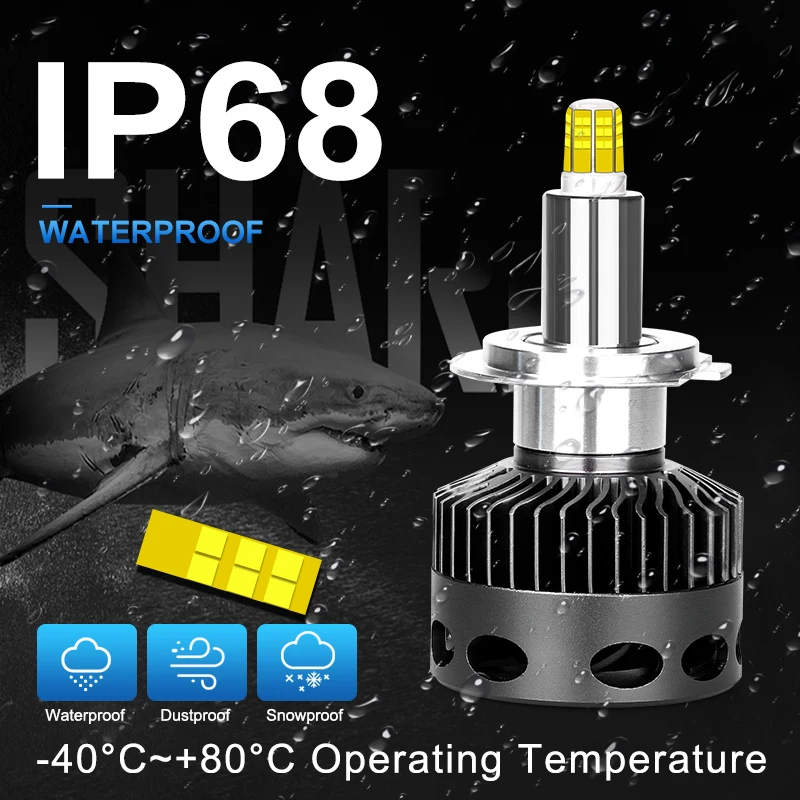 CARLitek 2 шт. 9005 Led 6500K HB3 HB4 9006 H1 H7 H11 Bombilla Автомобильные фары Противотуманные мини 12